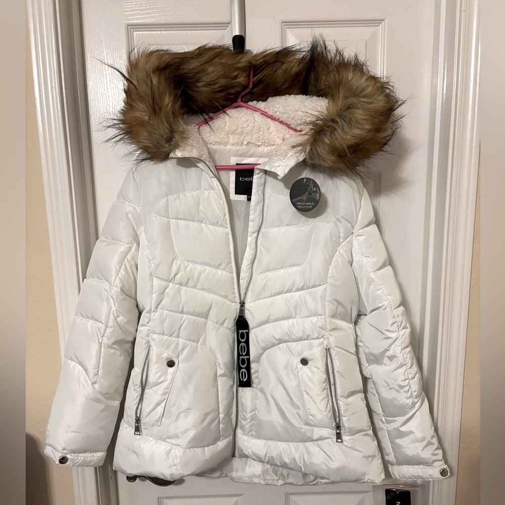 Bebe Winter Faux Fur Jacket